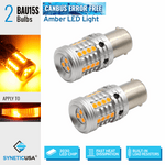 8th Gen CANBUS Error Free Single Filament Amber Front Turn Signal Light Bulbs