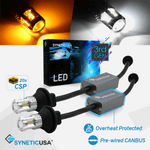 3rd Gen All-in-One LED White/Amber Type 1 Switchback Front Turn Signal Light Bulbs