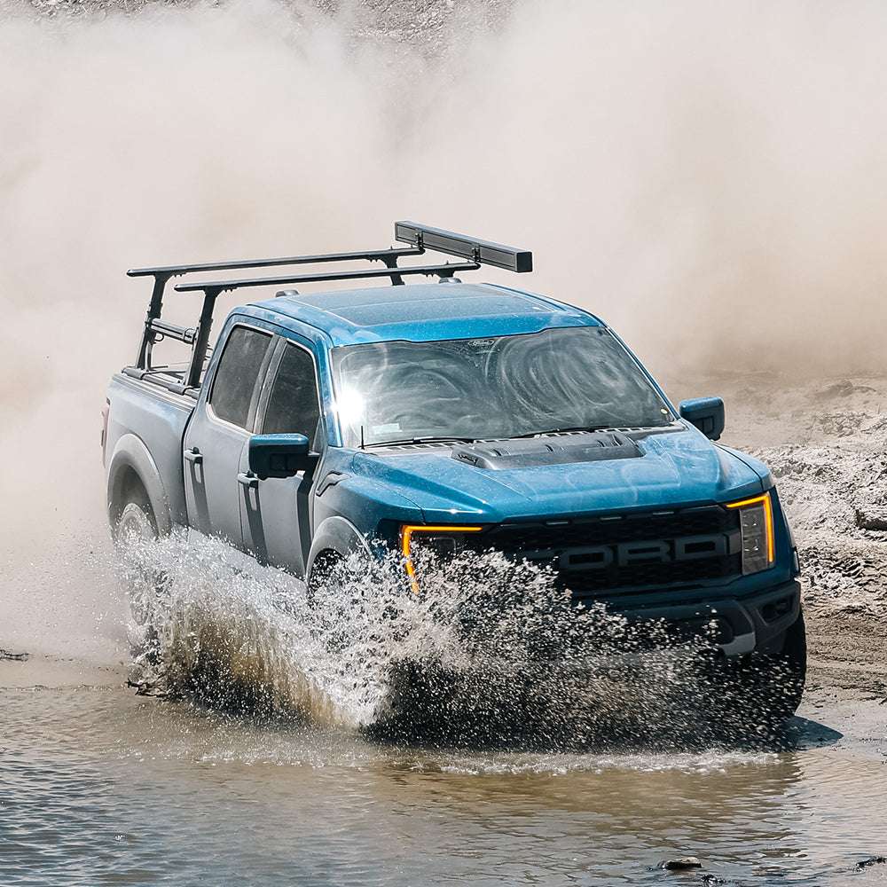 F-150 Tonneau Cover with Ladder Rack