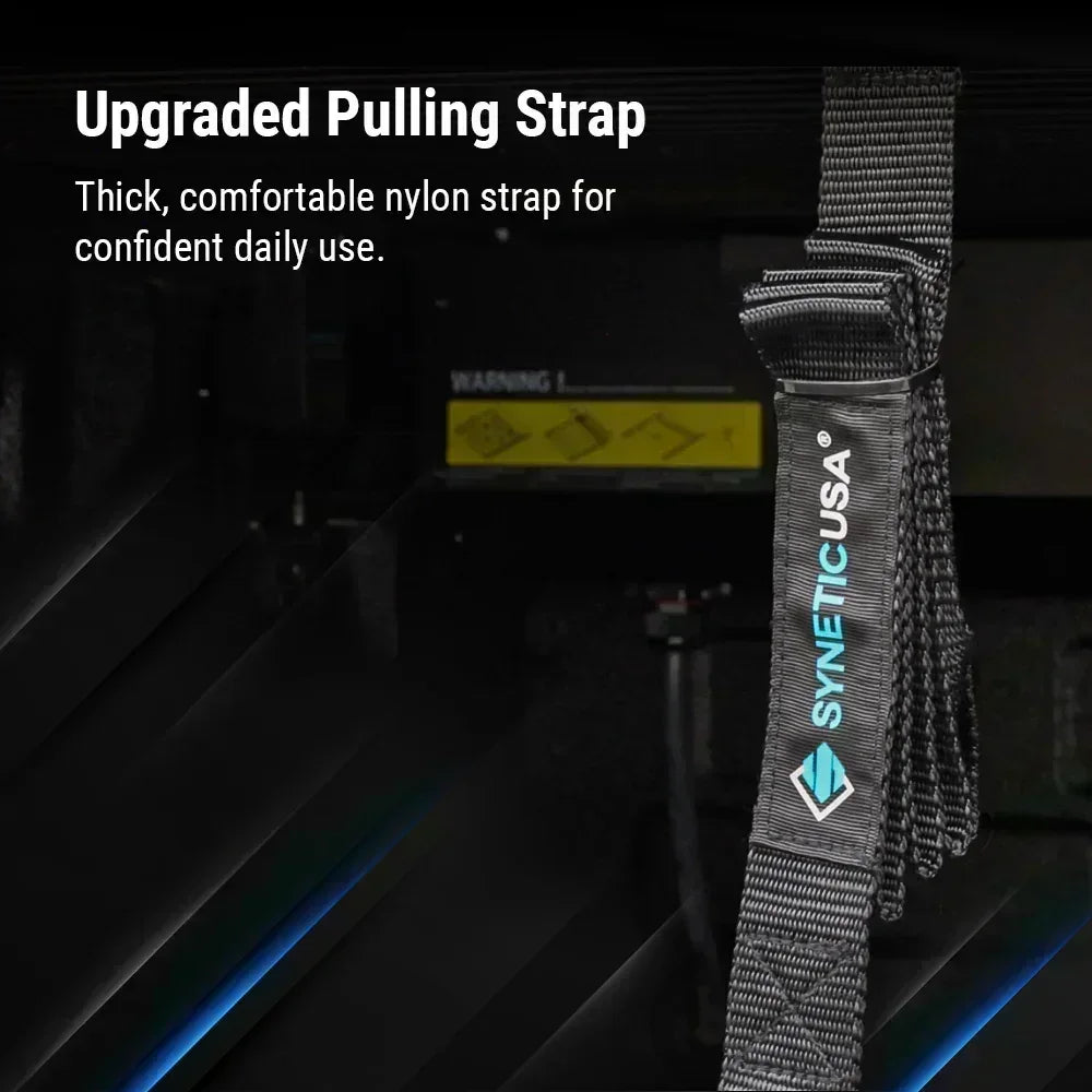 syneticusa MRB's premium edition, stealth black series's pulling strap.