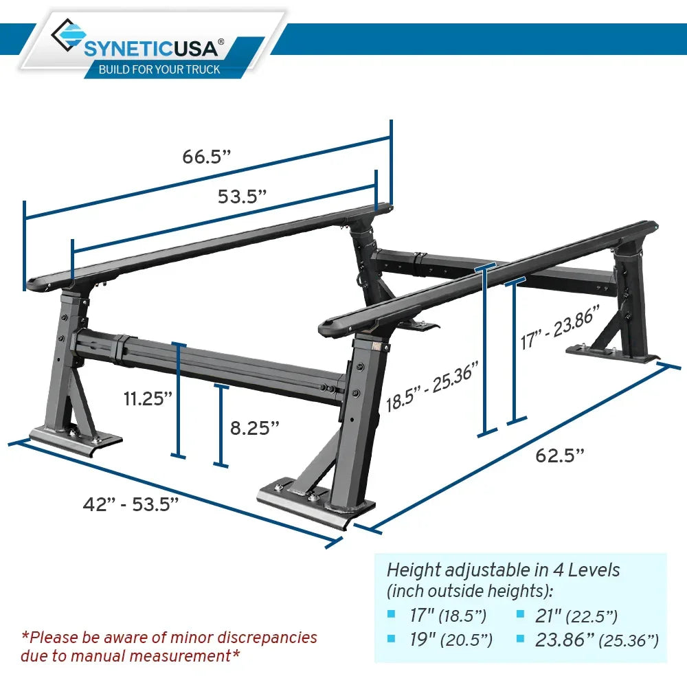 details dimension and size for r1s ladder rack