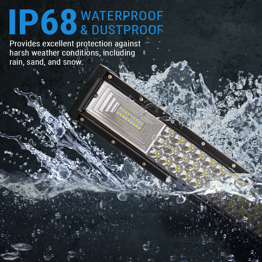 presenting ip68 level of waterproof and dustproof led work light bar