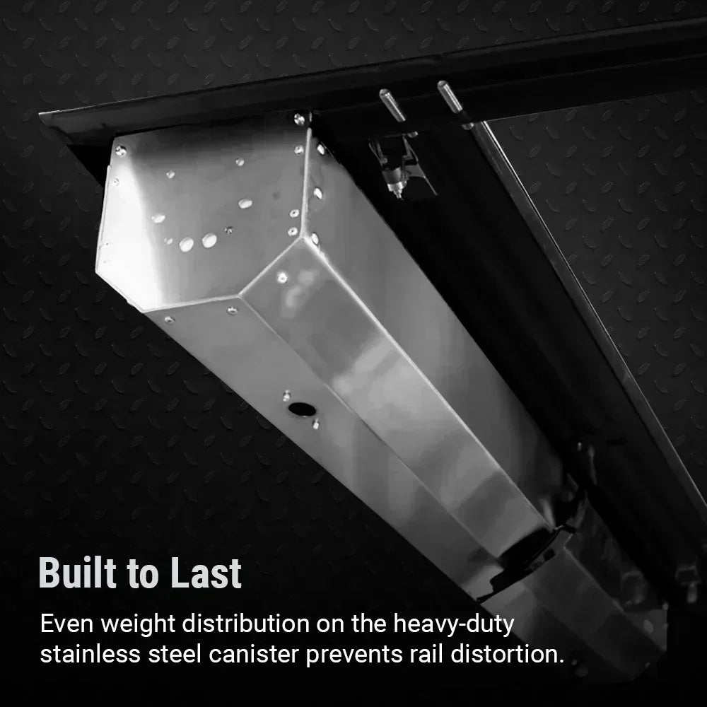 syneticusa mb retractable tonneau cover stainless steel canister built to last prevents rail distortion