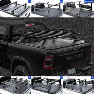 syneticusa premium edition tonneau cover with rack system for ram 1500