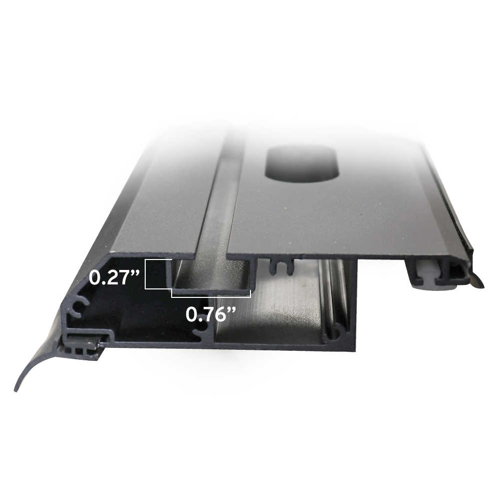 detail size of the t-slot channel