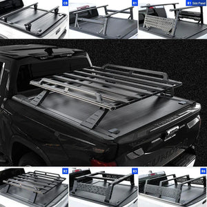 syneticusa premium edition tonneau cover with rack system for tundra