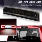 LED third brake light for Dodge Ram 1500 2019 and up with close-up and vehicle application examples.