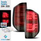 2014 - 2021 Toyota Tundra PRO-Series LED Tail Lights, Red Smoke