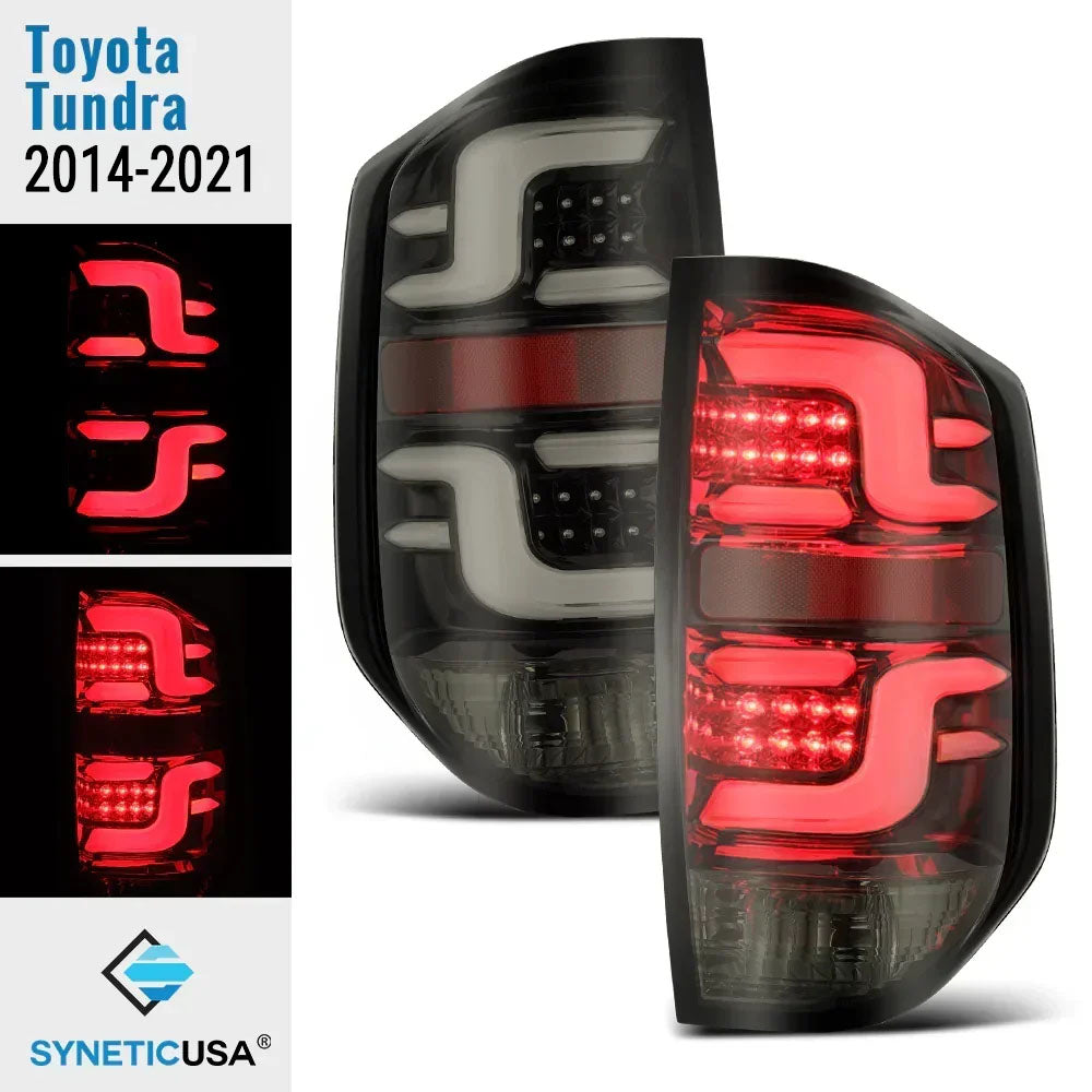 2014-2021 Toyota Tundra LED Tail Lights Smoked Black