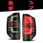 Smoked Toyota Tundra LED tail lights comparison