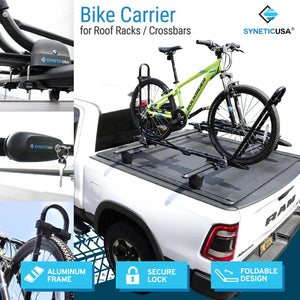 20" - 26" Foldable Bike Rack / Bike Carrier For Crossbar