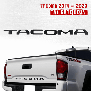 2014 - 2023 Tacoma Tailgate Letter Decal Matte Black