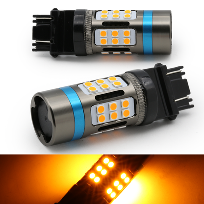 4th Gen CANBUS All-in-One Error-Free 3000K Amber Turn Signal Light Bulbs