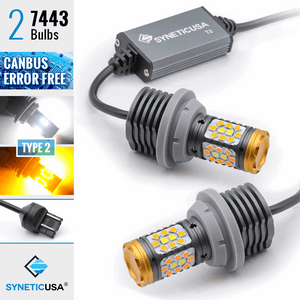 6th Gen All-in-One Error-Free Dual Color Switchback Front Turn Signal Light Bulbs