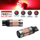 CANBUS Error Free All-in-One Red LED Brake Reverse Turn Signal Bulbs 3157 7443 1157