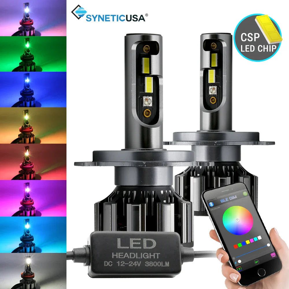 H4 CSP RGB LED bulb