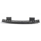 Black metal bumper on a white background