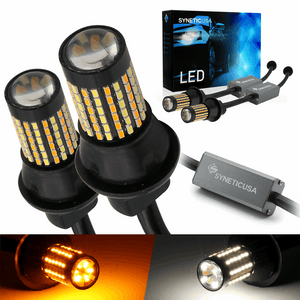 3rd Gen 120-LEDs White/Amber Switchback Front Turn Signal Light Bulbs