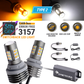 5th Gen Built-in Resistors White/Amber Switchback Front Turn Signal All-in-One Light Bulbs