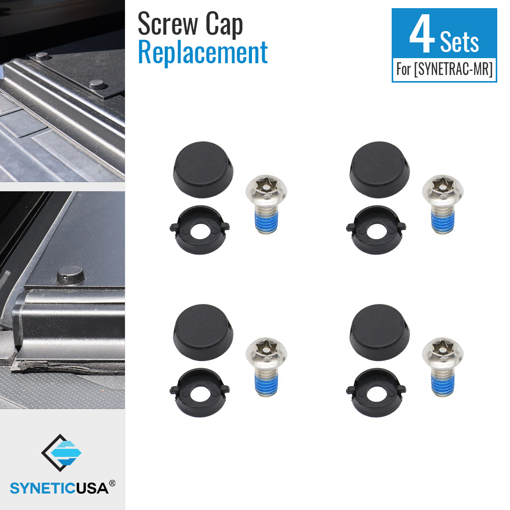 4 pcs Canister Panel Replacement Screws w/ Caps for MB Retractable