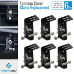 Syneticusa tonneau cover clamp replacements, consisting of six sets of clamps, suitable for MR, AR, ER retractable types.