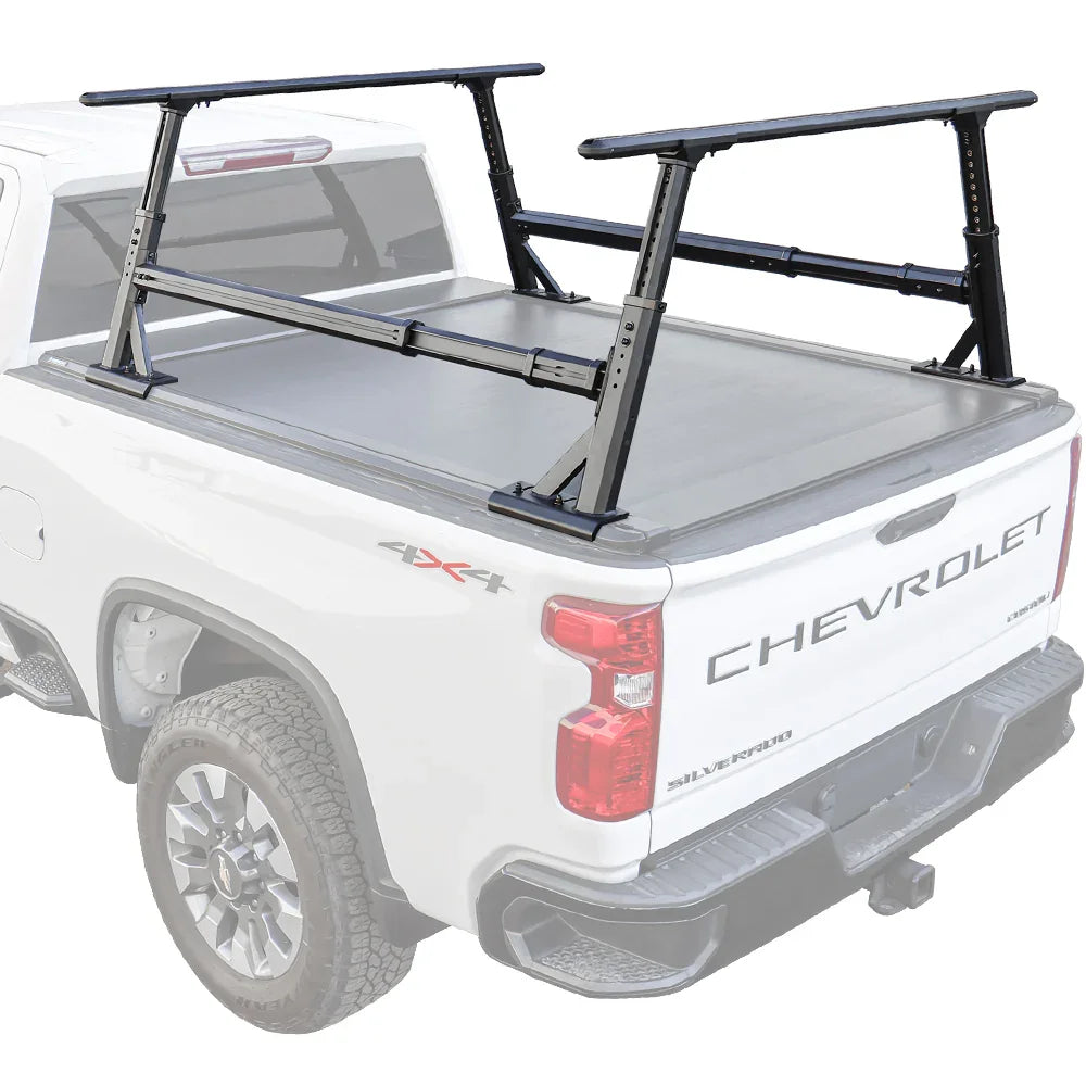 SYNETICUSA® R1L Aluminum Heavy Duty Adjustable Ladder Rack (6ft - 8ft