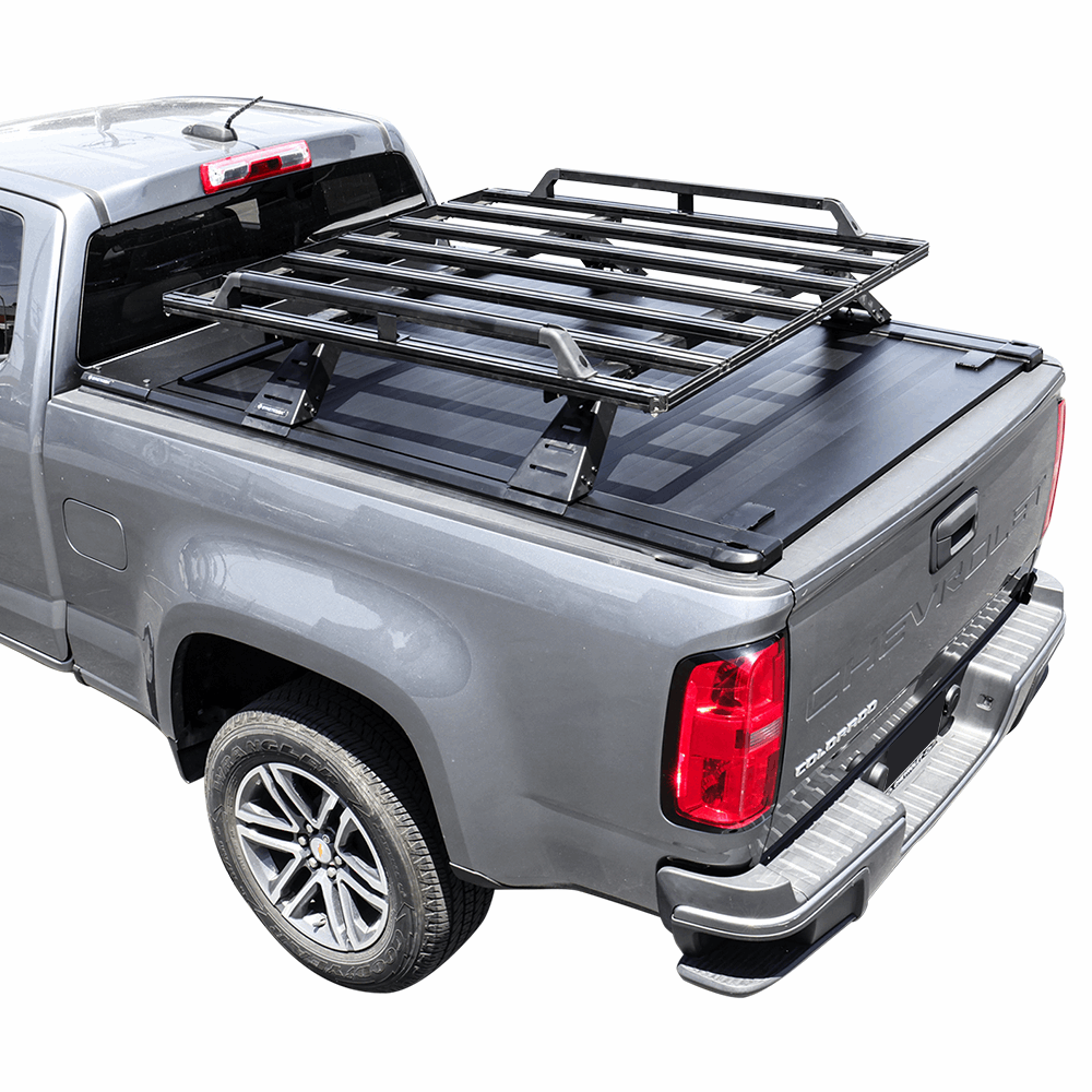 [2-in-1 Bundle] Colorado/Canyon Retractable Tonneau Cover w/ Rack System