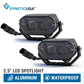 Two 2.5" LED spotlights with SYNETICUSA branding on a white background.