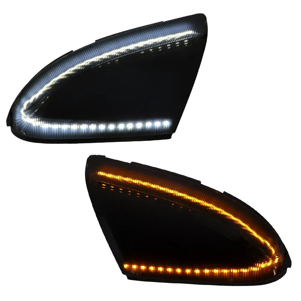 2009-2018 Ram 1500 White/Yellow LED Side Marker Blinker Puddle Light A