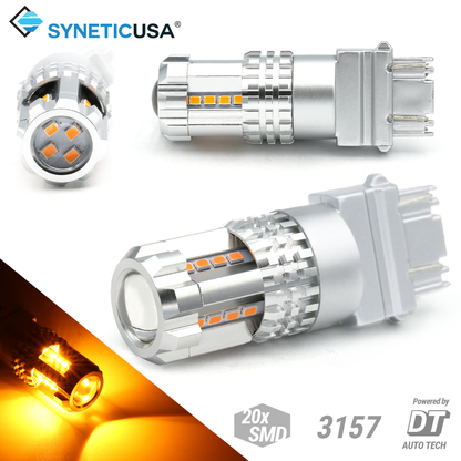 High Quality 20-LEDs White/Red/Yellow/Type1 Switchback DRL Reverse Turn Signal Bulbs