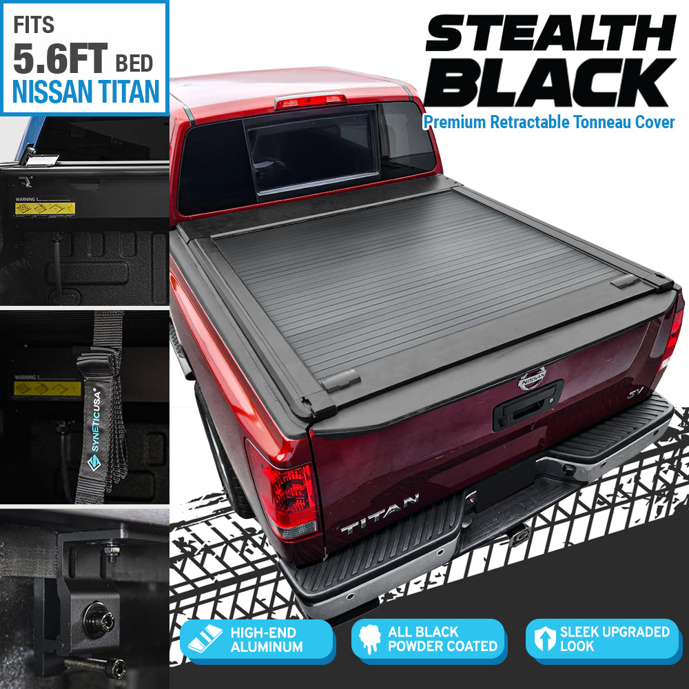 Stealth Black Series | Premium Retractable Tonneau Cover