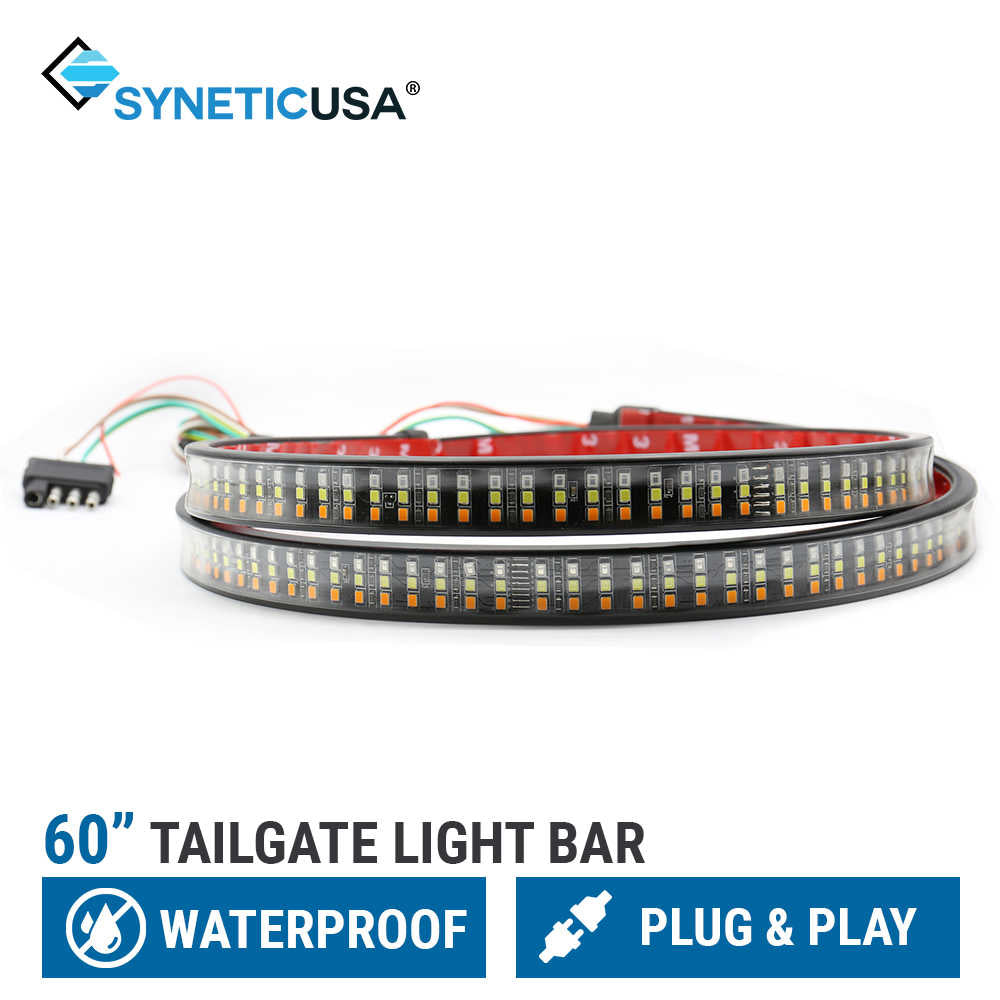 SYNETICUSA 60” Tailgate Light Bar on a white background