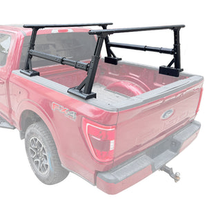 SYNETICUSA® Universal Aluminum Adjustable Truck Bed Ladder Rack