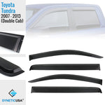 Window deflector set for Toyota Tundra 2007-2013 Double Cab by Synetic USA.
