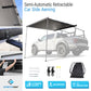 UNIVERSAL 8' x 6.5' PULL-OUT RETRACTABLE ROOF TOP SIDE AWNING TELESCOPING POLES