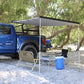 UNIVERSAL 8' x 6.5' PULL-OUT RETRACTABLE ROOF TOP SIDE AWNING TELESCOPING POLES