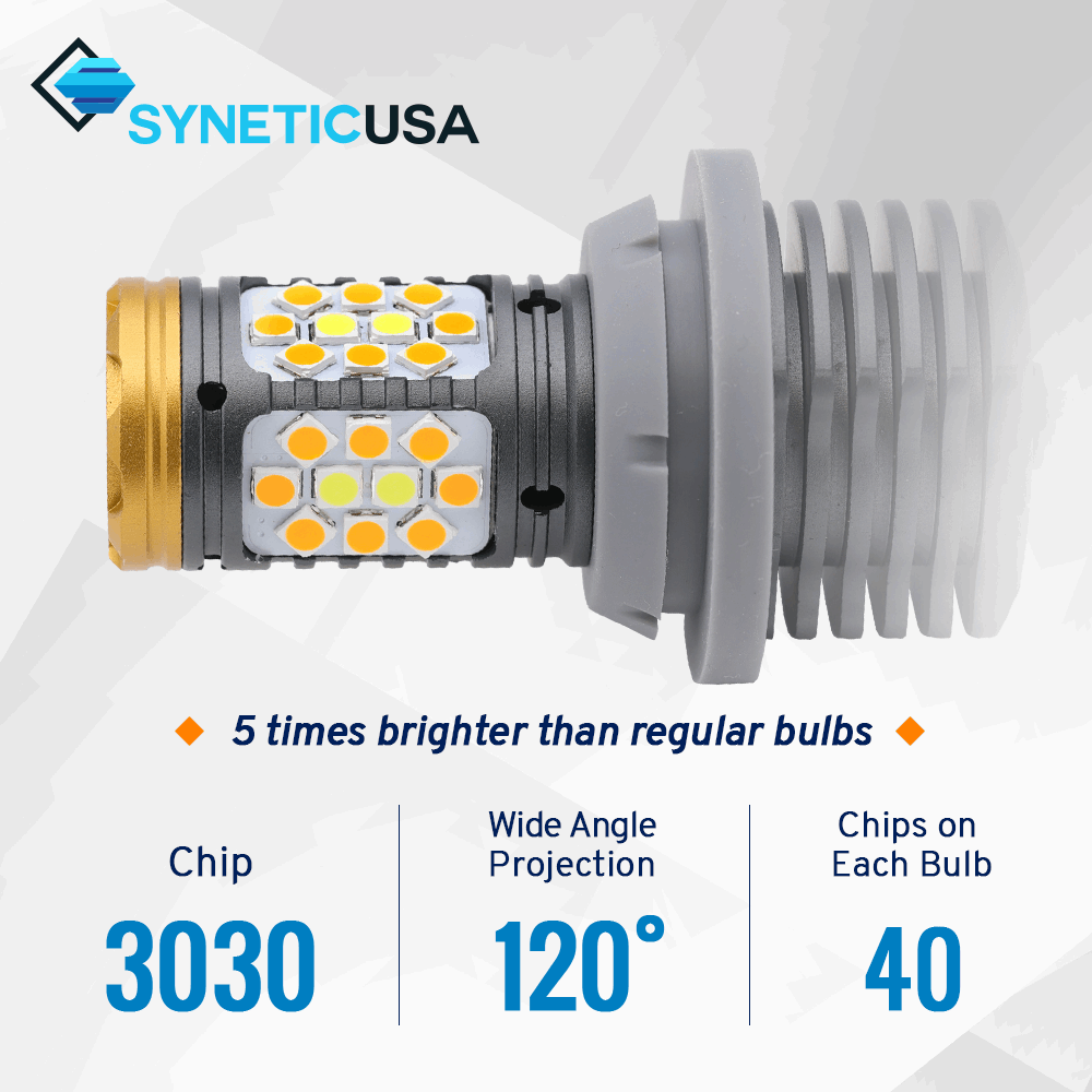 6th Gen All-in-One Error-Free Dual Color Switchback Front Turn Signal Light Bulbs