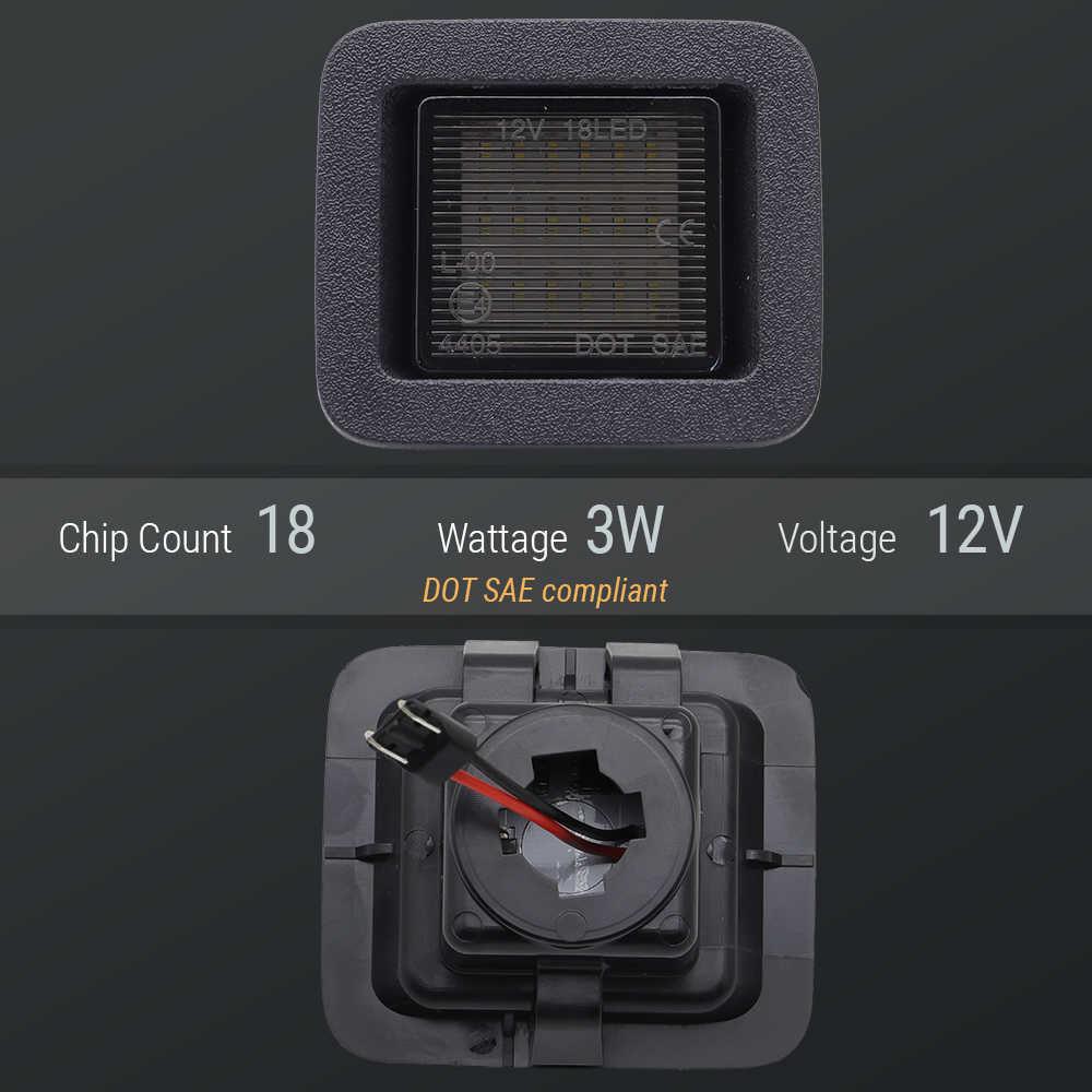 LED light bulb with specifications on a dark background