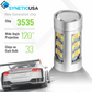 3rd Gen Built-in Resistors 33-LEDs White/Amber Switchback Front Turn Signal Light Bulbs