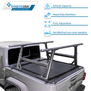 [2-in-1 Bundle] Gladiator Retractable PRO Tonneau Cover w/ Rack System