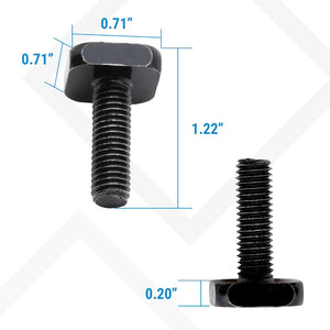 detail size of t-slot bolts m8 size