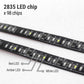 2 pcs 19.3" Single Row LED Flowing Tailgate Light Strip Brake Reverse Signal Light with red, amber, and white led