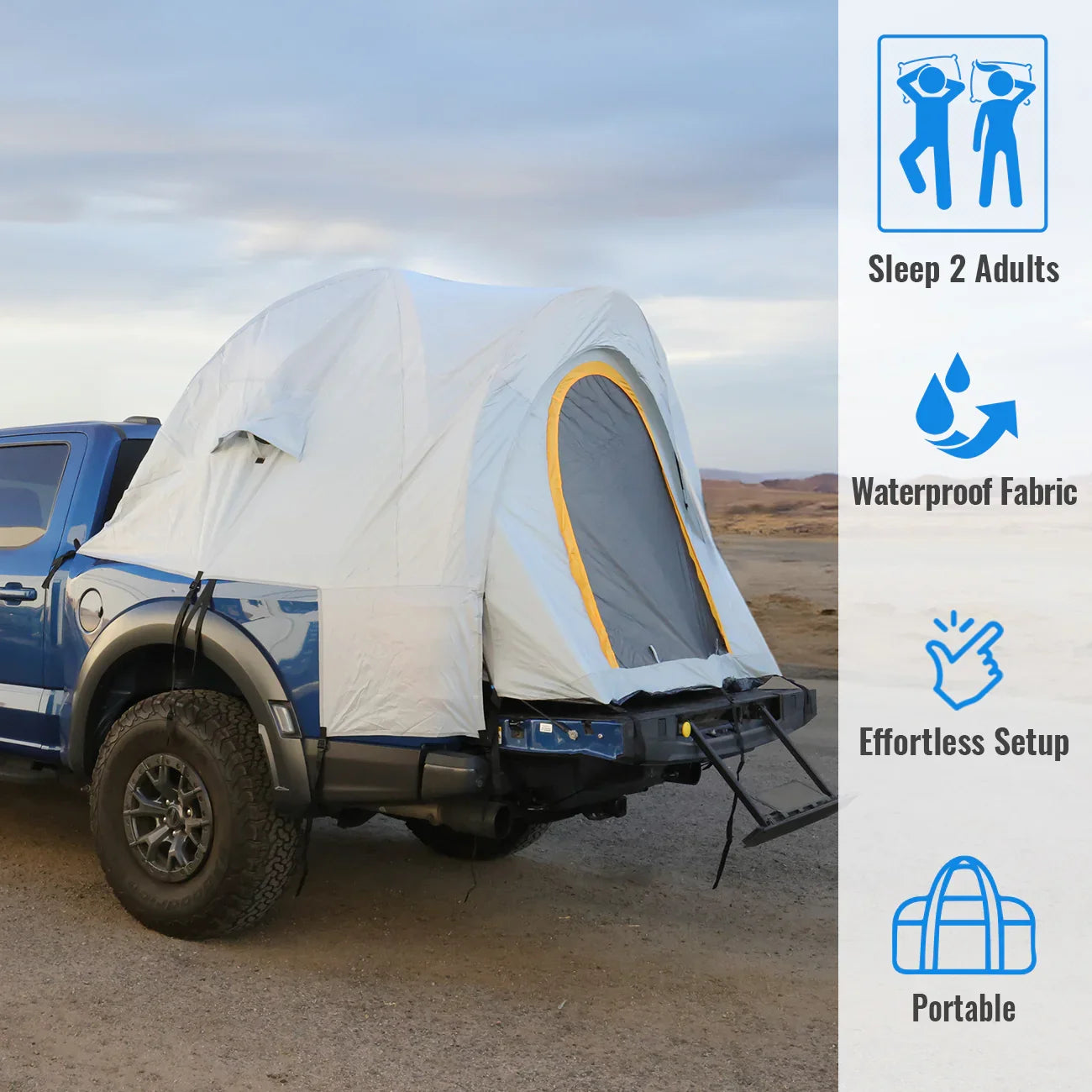 truck bed tents Truck Bed Camping Tent| Full Size Outdoor Shelter| SYNETICUSA