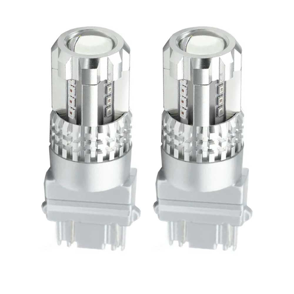 Bright High Quality Brilliant Red Brake LED Light Bulbs Strobe / Flash 1157 3157 7443 Dual Filament