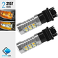 Switchback Dual Color White/Amber DRL Turn Signal Parking LED Light Bulbs