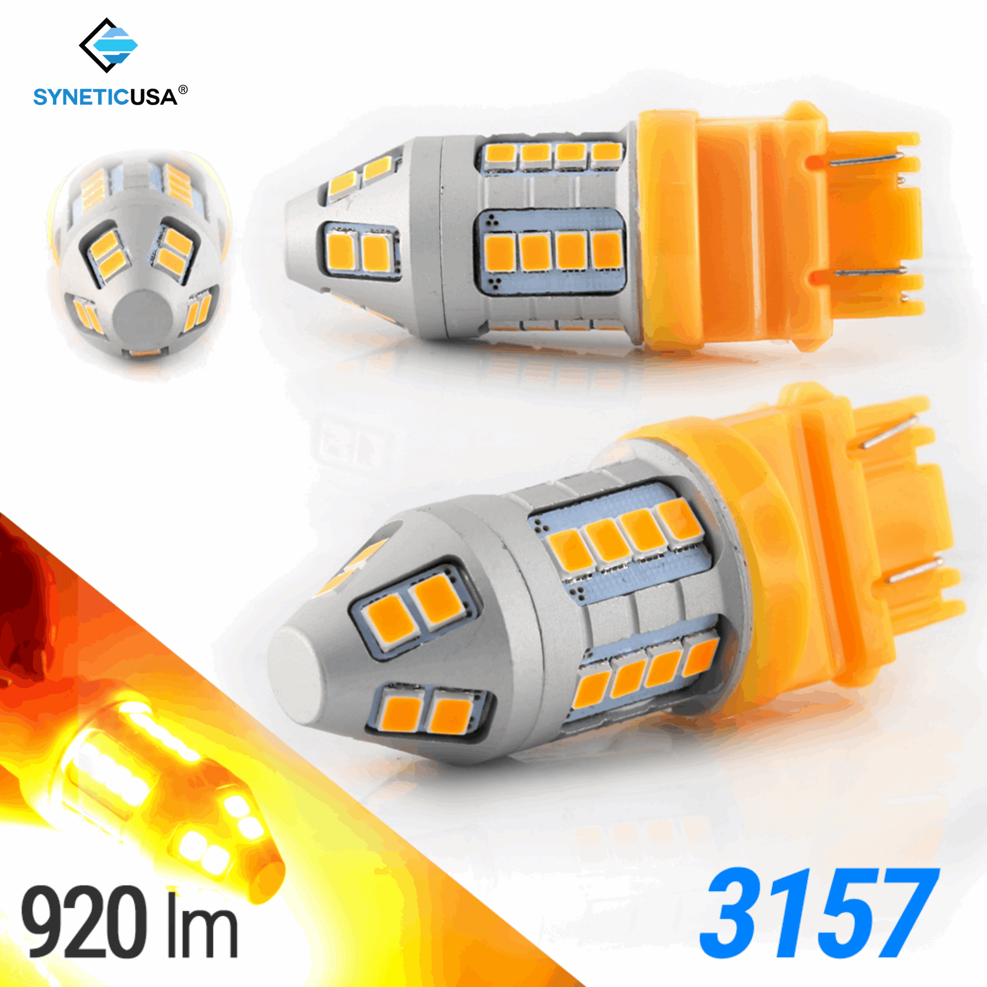 High Power 30-LEDs Turn Signal / Brake / Reverse Light Bulbs
