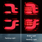2014 - 2021 Toyota Tundra PRO-Series LED Tail Lights, Red Smoke