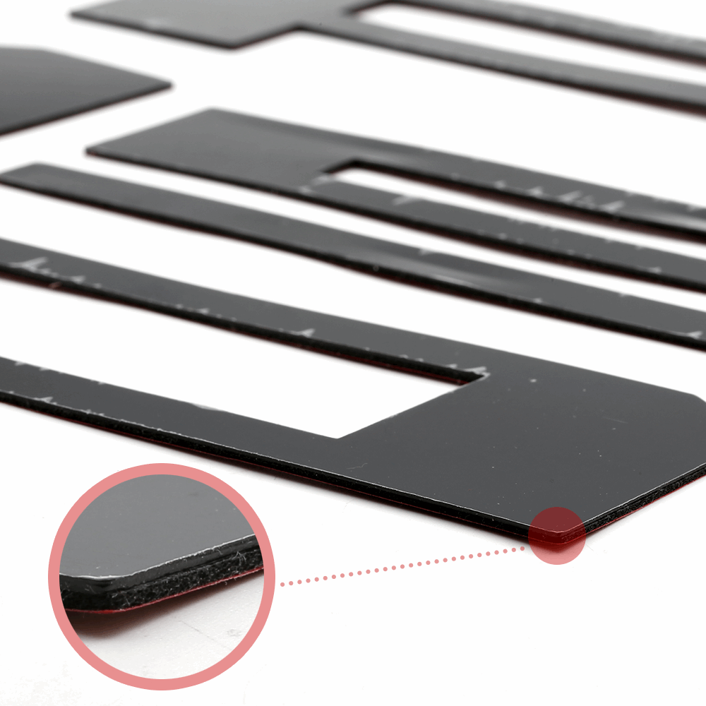For 2018 F-150 Plastic Tailgate Vinyl Letter Inserts Sticker Black F150 Letter Decal