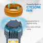 Built-in cyclone fan LED bulb cooling system