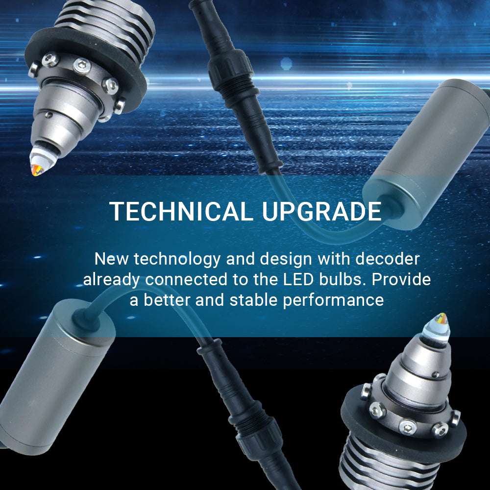 Bullet-Shaped CANBUS Error Free LED Turn Signal Bulbs 3157 7443 1157 Detachable